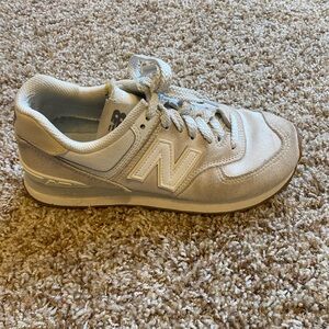 New Balance Light Gray Athletic Shoes